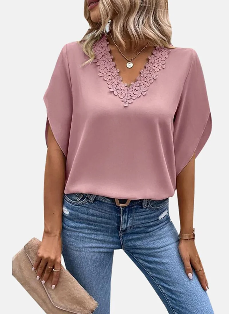 YUNIQEE Pink Solid Top
