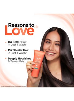 BBLUNT Advanced Smoothening Hair Mask With Keratin & Hyaluronic Acid - 150 G | Makes Hair Frizz-Free & Straight | Deeply Nourishes | Adds Spectacular Shine  - Image 2
