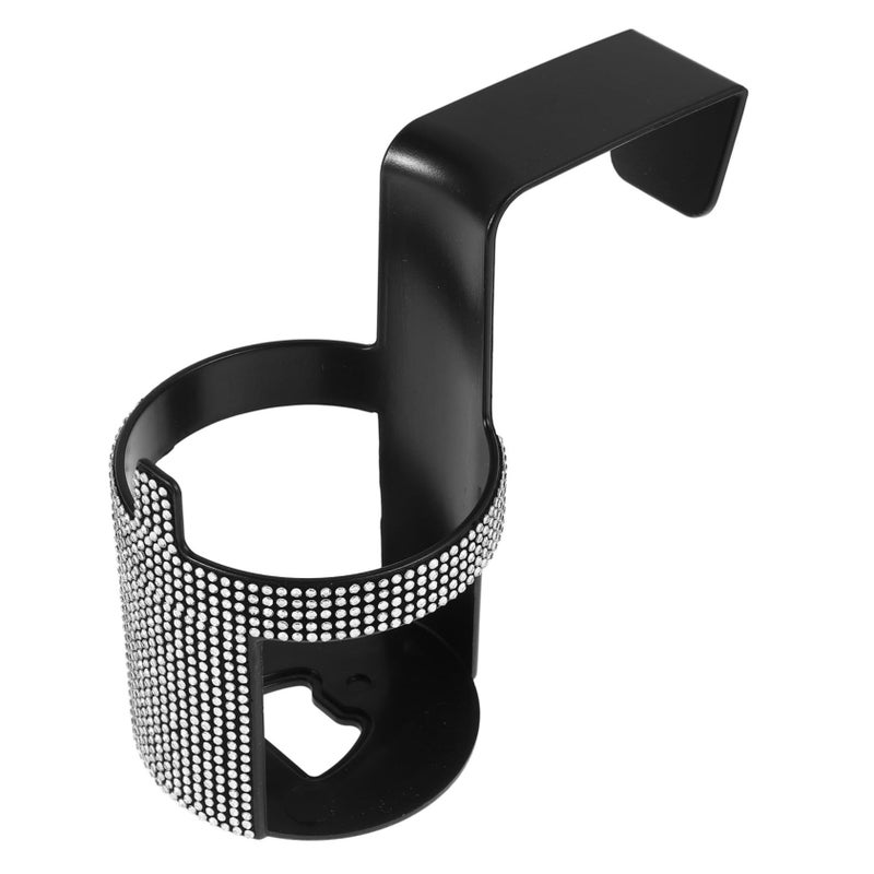 Universal Car Cup Holder Hook for Water Bottles and Mugs Black Automotive Drink Storage Rack - Image 2