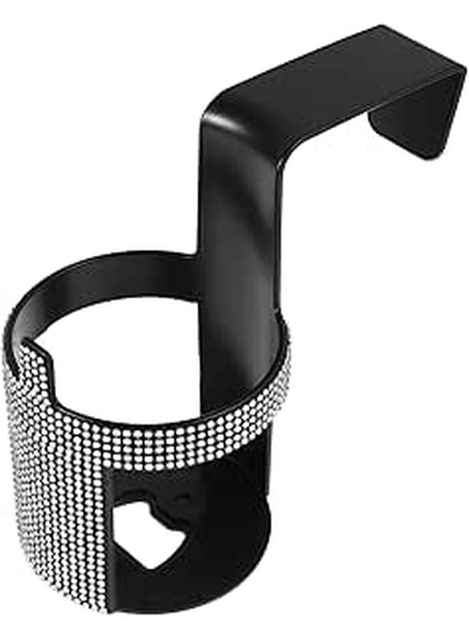 Universal Car Cup Holder Hook for Water Bottles and Mugs Black Automotive Drink Storage Rack - Image 1