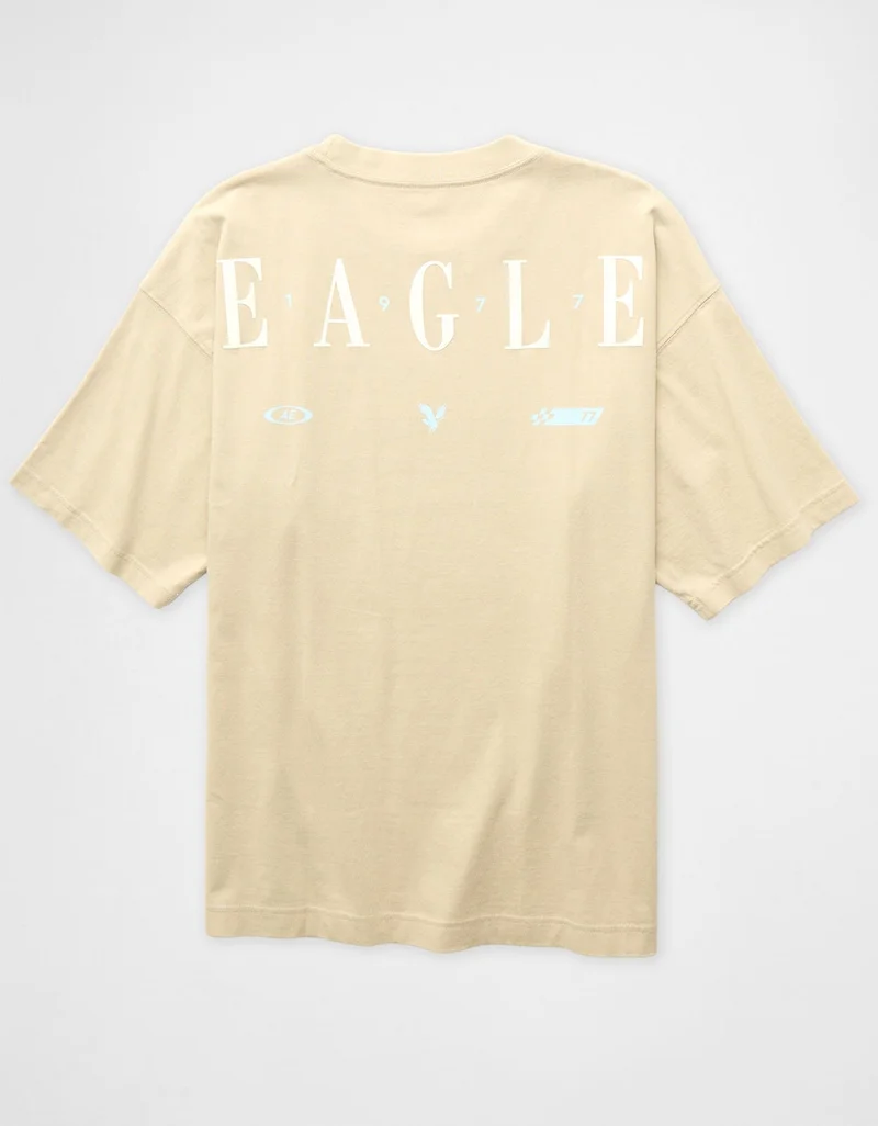 امريكان ايجل تي-شيرت فضفاض مزين بطبعة