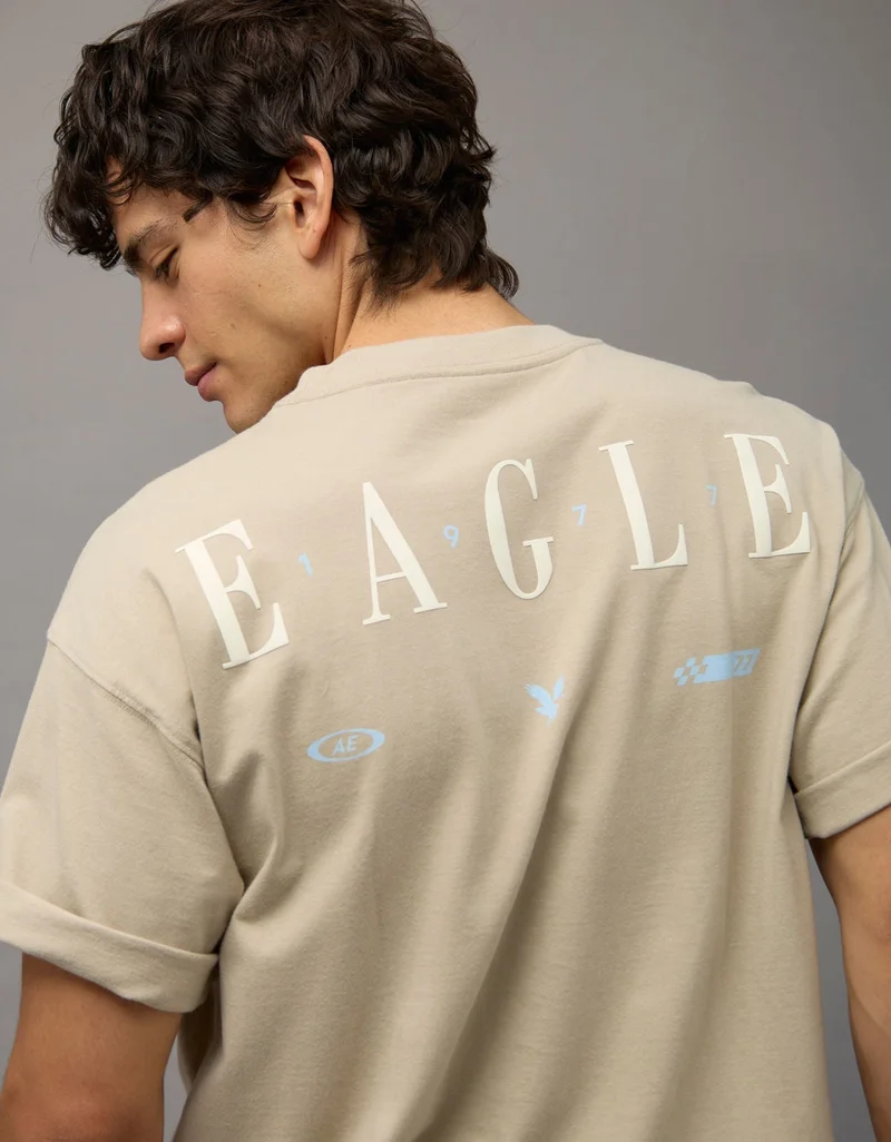American Eagle  AE Oversized Graphic T-Shirt for Women | Best Price UAE