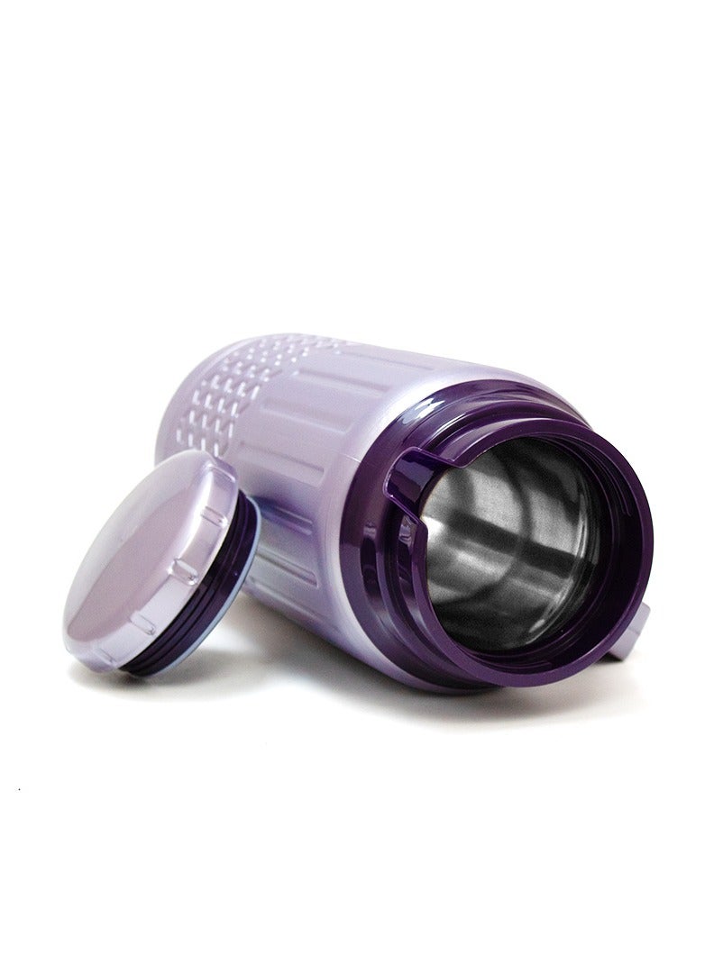 Asian 1.0 لتر إبريق ماء معزول من الفولاذ المقاوم للصدأ Thermo TUFF ساخن وبارد باللون الأرجواني المعدني - Image 4