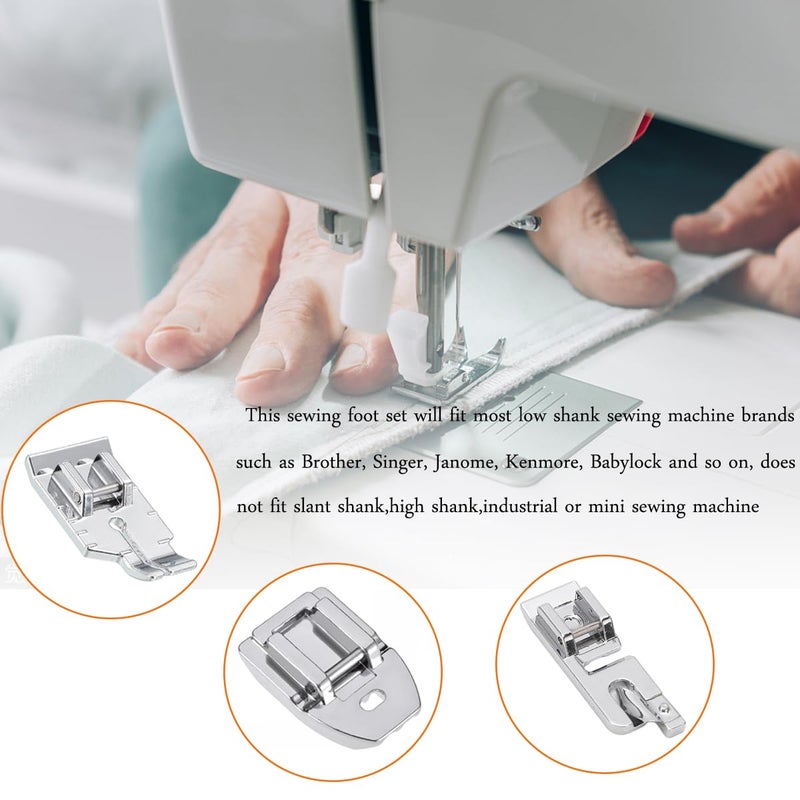 YEQIN 11 Pcs Sewing Machine Presser Feet Set for Low Shank Snap-On Sewing Machine Singer, Brother, Janome, Babylock, Kenmore, Euro-Pro, White, Juki, New Home Sewing Machines - Image 3