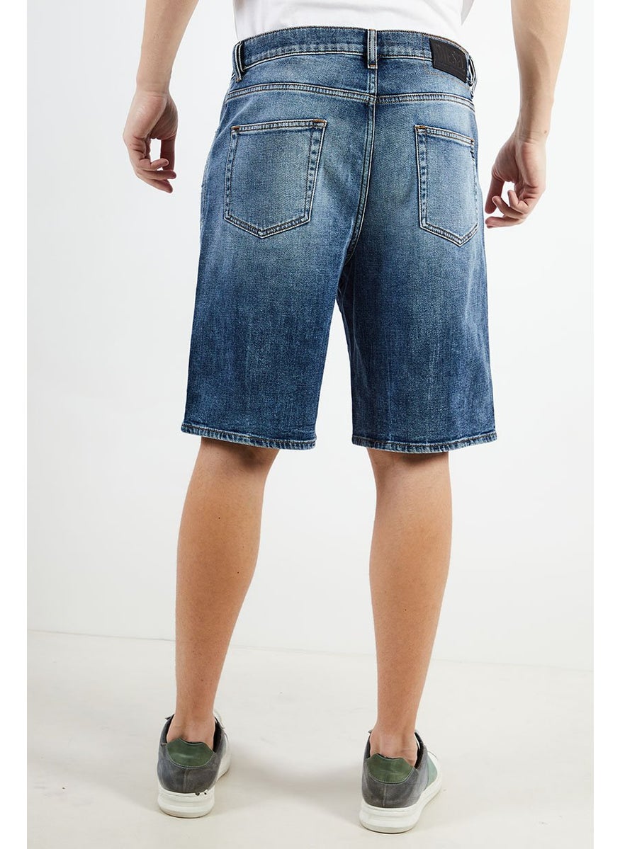 DIESEL Men Stretch Washed Denim Shorts, Washed Blue  - Image 3