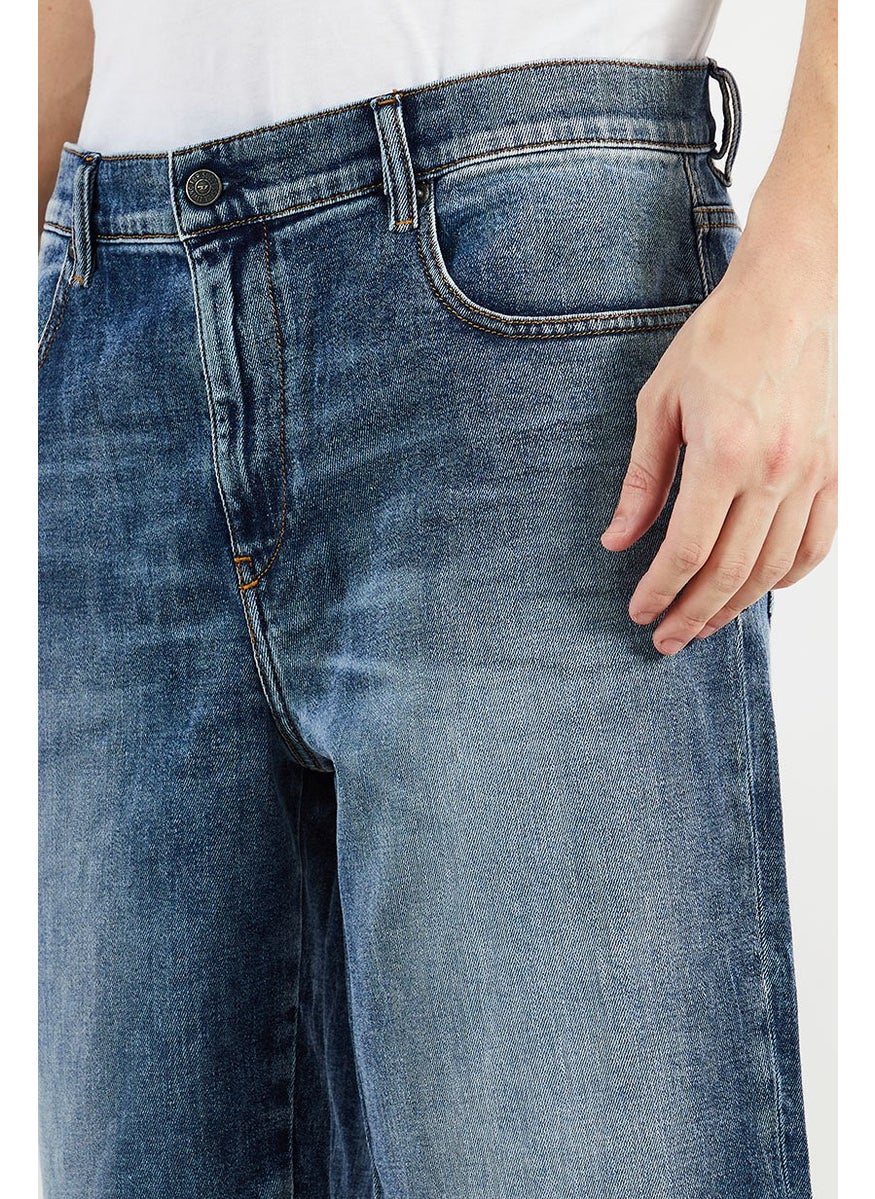 DIESEL Men Stretch Washed Denim Shorts, Washed Blue  - Image 2