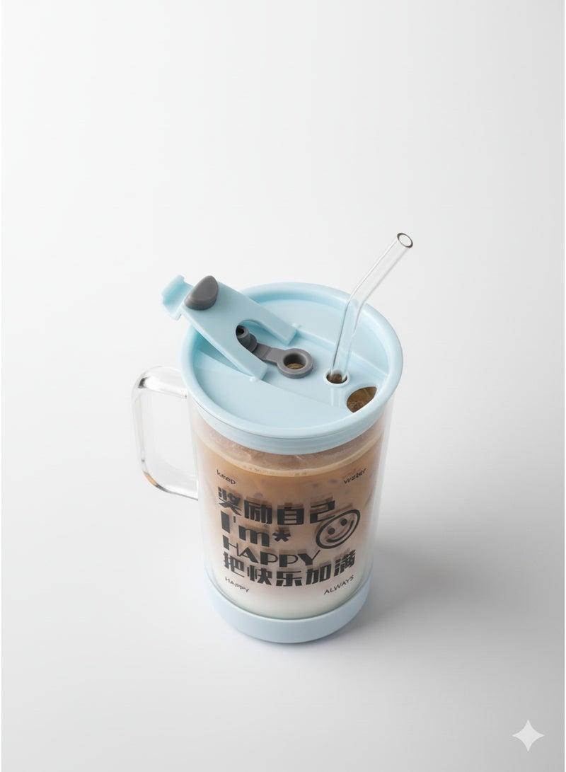 كوب السفر العملي بغطاء مزدوج - (500 مل) | مخصص للمشروبات الساخنة والباردة - Image 2