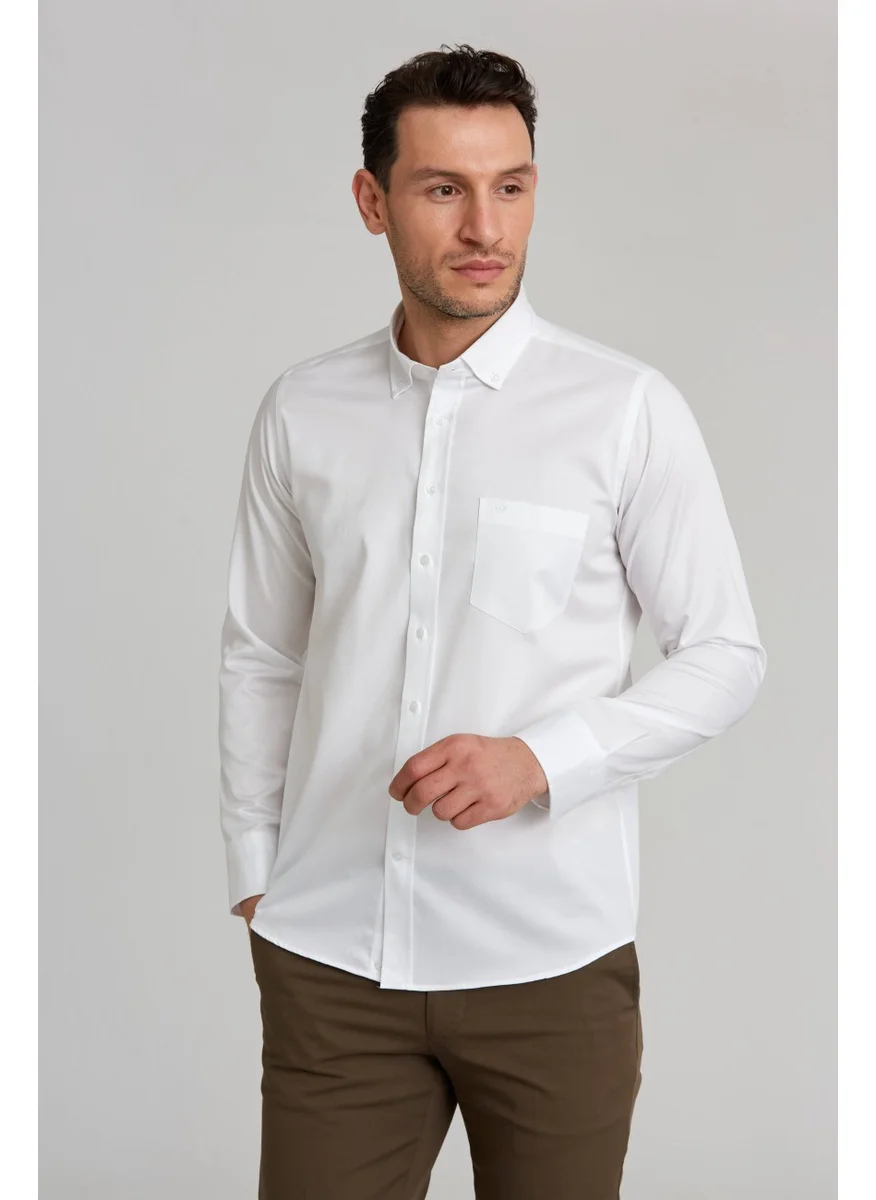Bisse Gm 232067 Uk Pasha Collar T. Pocket Shirt White GM23K232067_D01