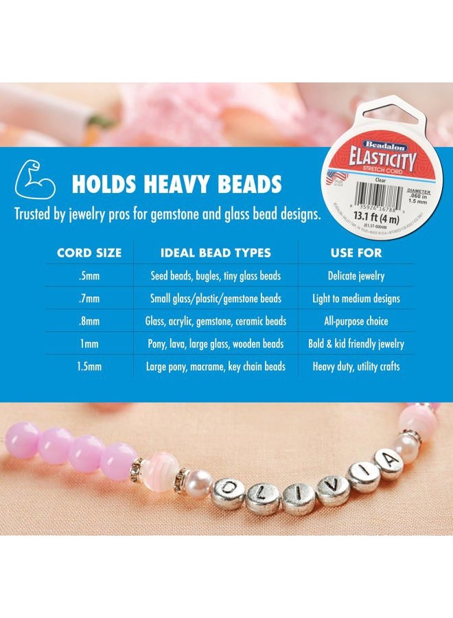 Beadalon 0.8 mm 100 m Elastcity, Clear - Image 4