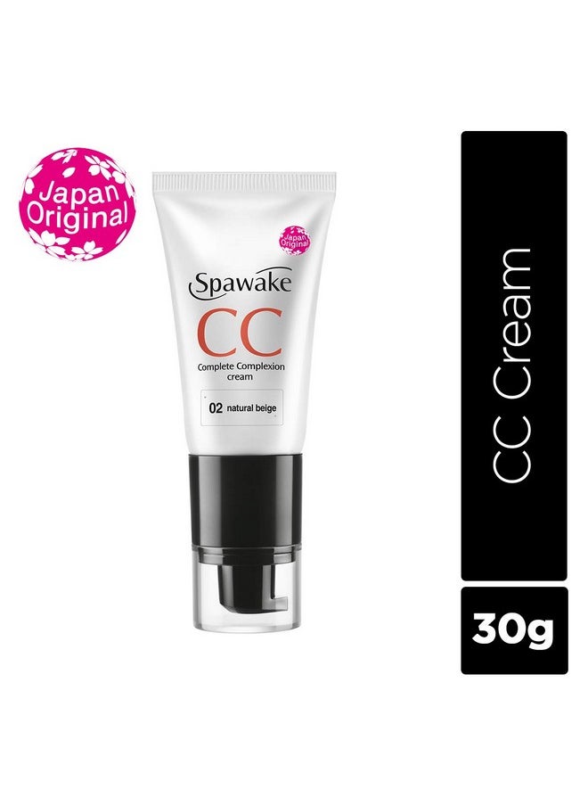 Spawake - Cc Cream For All Skin Type With Spf 32/Pa++ (02 Natural Beige, 30G, Medium) - Image 1