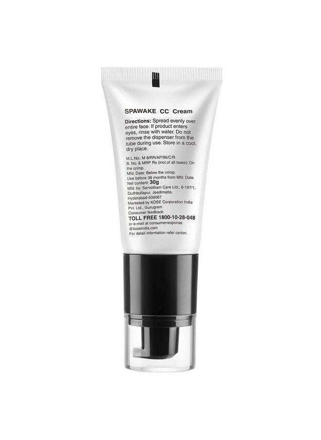 Spawake - Cc Cream For All Skin Type With Spf 32/Pa++ (02 Natural Beige, 30G, Medium) - Image 1