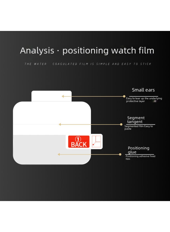 Suitable For IWatchSeries10 Apple Watch Hydrogel Film 46mm/45/41 Anti-peeping Edge Protection HD Soft-Color:Cleaning Bag-Dimensions:42mm（i Watch Series 10）  - Image 3