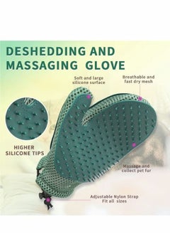 Happy Home Grooming Glove for Cats and Dogs - Gently Removes Hair and Makes Brushing Easy - Ideal for Grooming Sessions at Home (Random Colour 1 pcs )  - Image 4