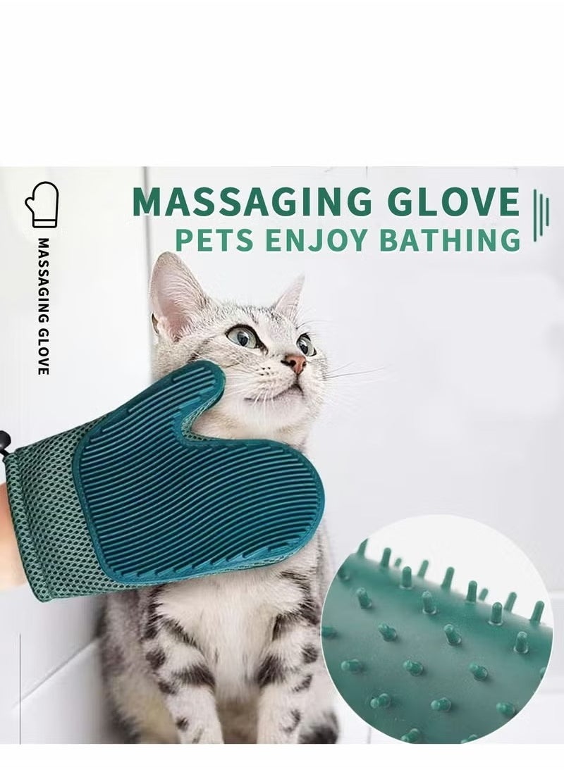 Happy Home - Grooming Glove for Cats and Dogs - Gently Removes Hair and Makes Brushing Easy - Ideal for Grooming Sessions at Home (Random Colour 1 pcs ) - Image 1