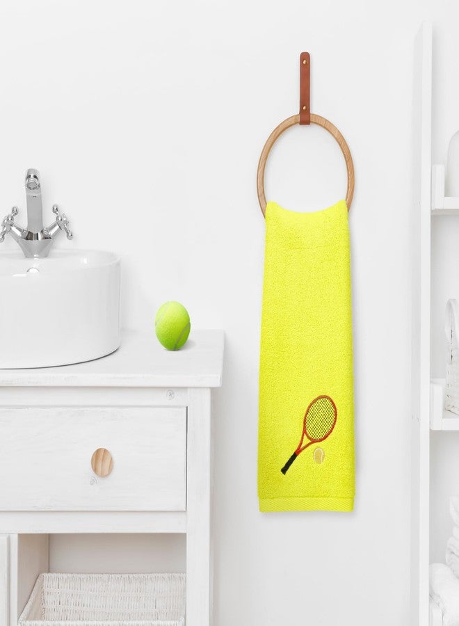 Mindsoft 3pcs Tennis Hand Towels Cotton Embroidered Racket Love Bathroom Towels for Women Men Cotton Absorbent Soft Kitchen Towel Tennis Lover Gift for Player Team Sports, 14 x 29 Inch - Image 4