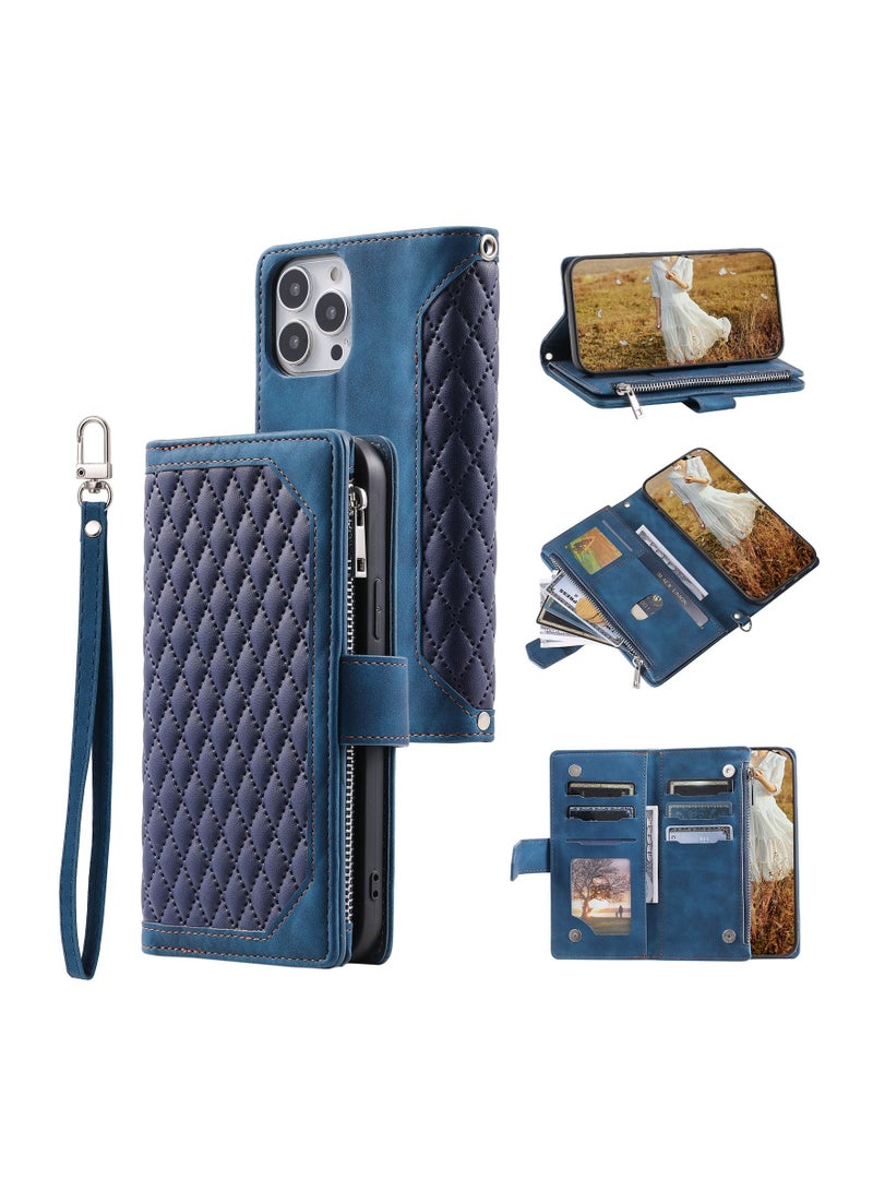 Suteni Flip Cover Leather Hidden Card Slots Phone Case for iPhone - Image 3