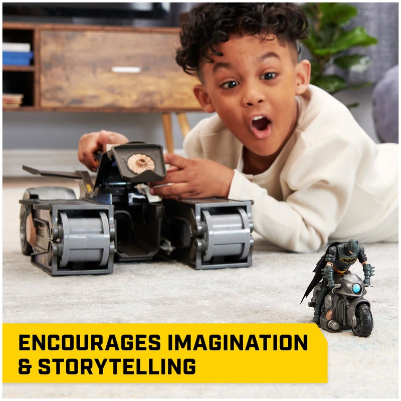 DC Comics, Batman, Gotham City Guardian Playset, 4-in-1 Transformation, Batman Figure, Lights & 40+ Sounds, Kids Toy for Boys & Girls Ages 5+ - Image 5