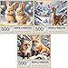 Bits and Pieces Value Set of Three 3 Cute Winter Animals Jigsaw Puzzles for Adults Jigsaws Puzzle Bundle by Stewart 18 x 24 Each 500 Piece Puzzle - Image 4