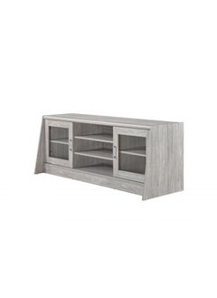 DANUBE HOME Woody TV Cabinet For Up To 55 Inches TV Entertainment Modern Design Wall Unit Furniture Wooden TV Stand TV Unit Rack Console MediaL 160 x W 49.5 x H 60 cm Grey Oak  - Image 4