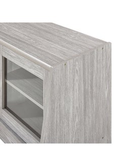 DANUBE HOME Woody TV Cabinet For Up To 55 Inches TV Entertainment Modern Design Wall Unit Furniture Wooden TV Stand TV Unit Rack Console MediaL 160 x W 49.5 x H 60 cm Grey Oak  - Image 2