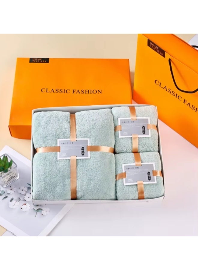 3-Piece Ultra-Soft & Quick-Dry Towel Set – Premium Plush Cotton for Everyday Luxury - Image 1
