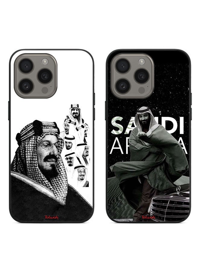 Tolwak Two Cases For Apple iPhone 15 Pro Max Protective Covers Saudi Kings and Crwon Prince - Image 1