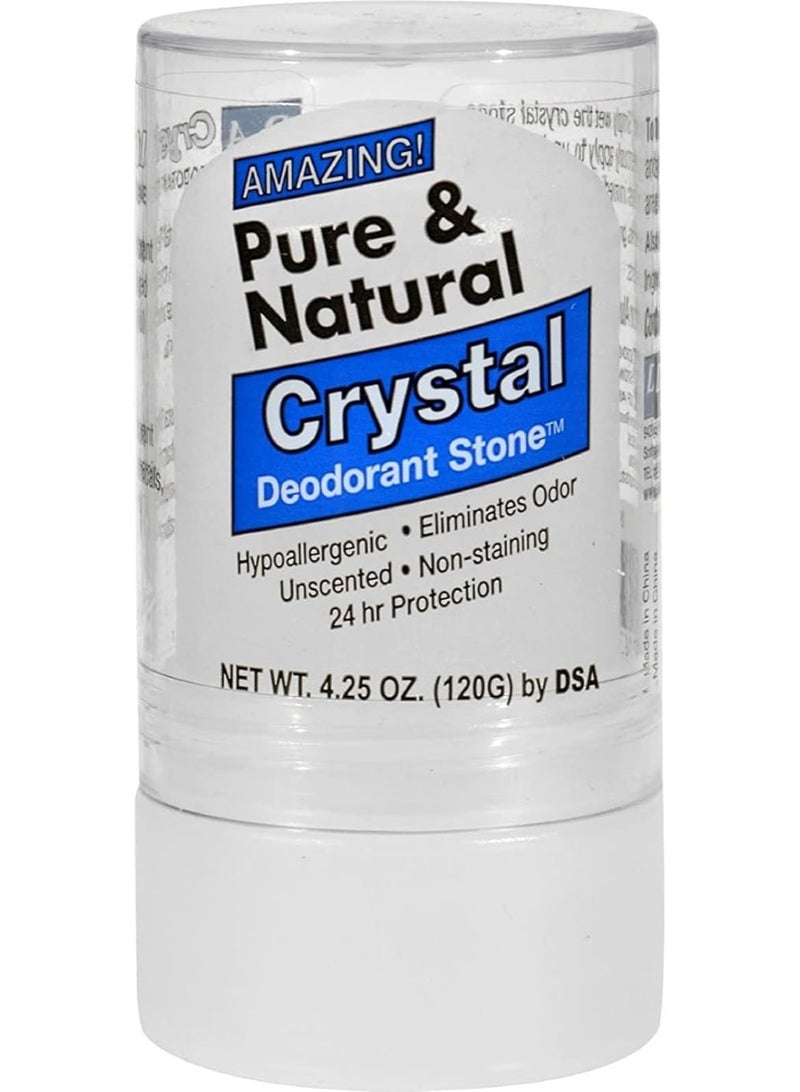 Thai Deodorant Stone, Pure & Natural, Crystal Deodorant Stone™, Unscented, 4.25 oz (120 g) - Image 1