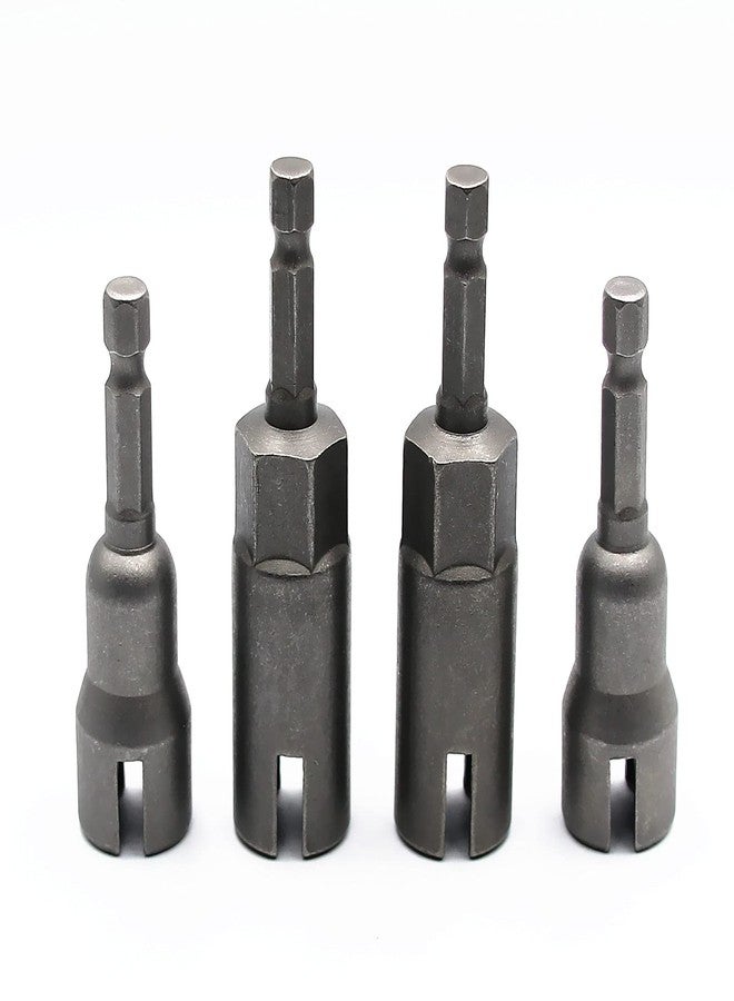 سيلفر مون طقم مكون من قطعتين من مفك صواميل الجناح العميق القوي وقطعتين من مفك صواميل الجناح ذو الفتحة لصواميل اللوحة ومسامير العين وتعليق Q ومسامير الخطاف C - Image 1