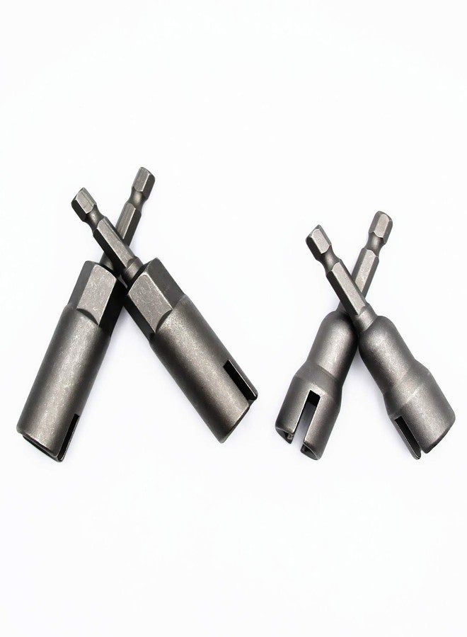 سيلفر مون طقم مكون من قطعتين من مفك صواميل الجناح العميق القوي وقطعتين من مفك صواميل الجناح ذو الفتحة لصواميل اللوحة ومسامير العين وتعليق Q ومسامير الخطاف C - Image 4