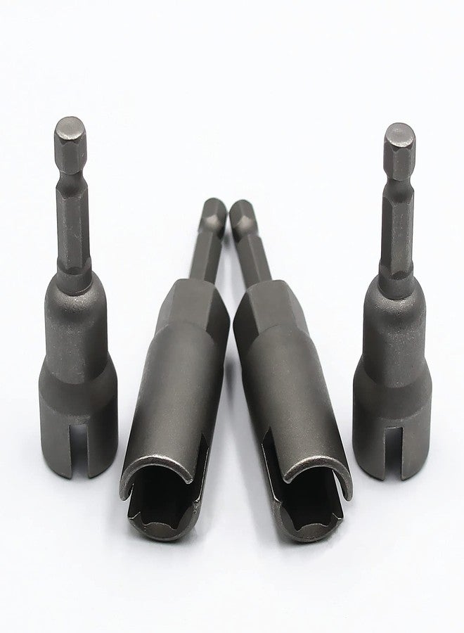 سيلفر مون طقم مكون من قطعتين من مفك صواميل الجناح العميق القوي وقطعتين من مفك صواميل الجناح ذو الفتحة لصواميل اللوحة ومسامير العين وتعليق Q ومسامير الخطاف C - Image 3