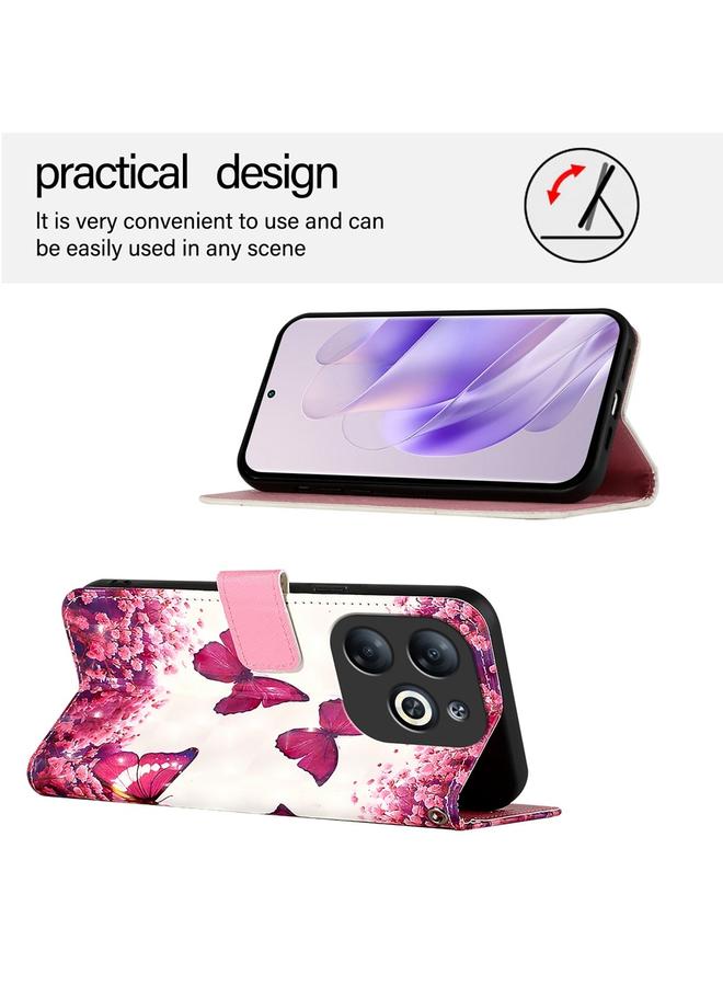 اس-توب جراب لهاتف Infinix Smart 8، جراب جلدي أفقي قابل للطي برسومات ثلاثية الأبعاد - Image 3