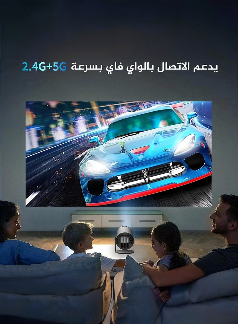 صوف بروجكتر صغير بدقة 4K مع وضوح مذهل Android 11.0 Full HD 1080P للاستخدام الداخلي والخارجي متوافق مع جهاز التلفاز/HDMI/USB/PS5/iOS/PS4 - Image 3