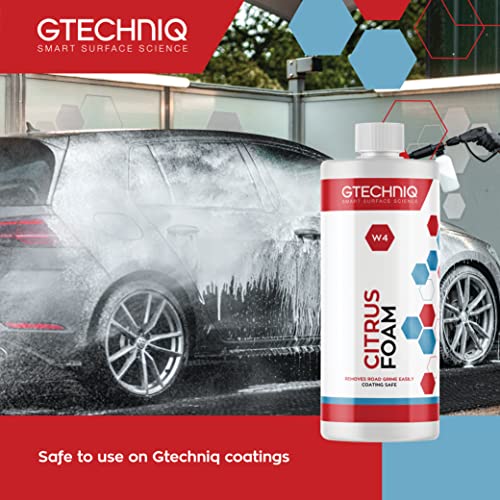 Gtechniq جيتكنيك - رغوة الحمضيات W4 - عامل رغوي عالي المحتوى، يزيل الأوساخ والشوائب، تركيبة غير caustic، احتفاظ أقصى باللمعان رغوة الثلج (5 لترات) - Image 3