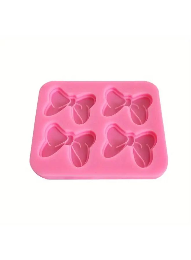 Pink Bow Silicone Mold For Cakes Fondant Resin And Soap Making - Image 1