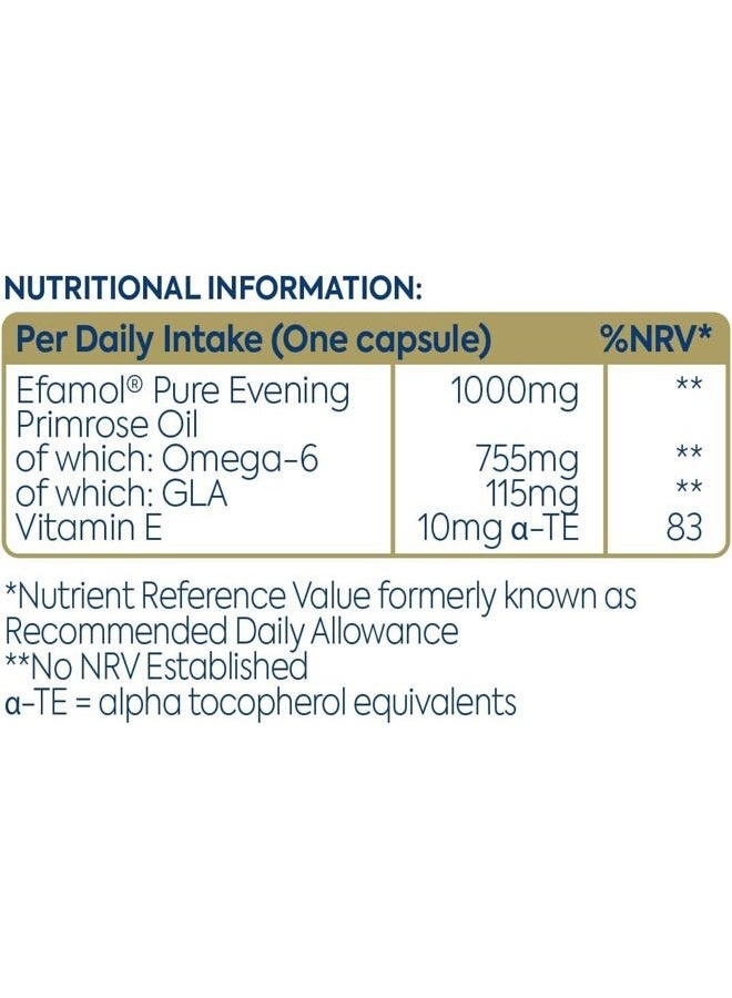 Efamol Woman Pure Evening Primrose Oil 1000mg - 30 Capsules - Image 5