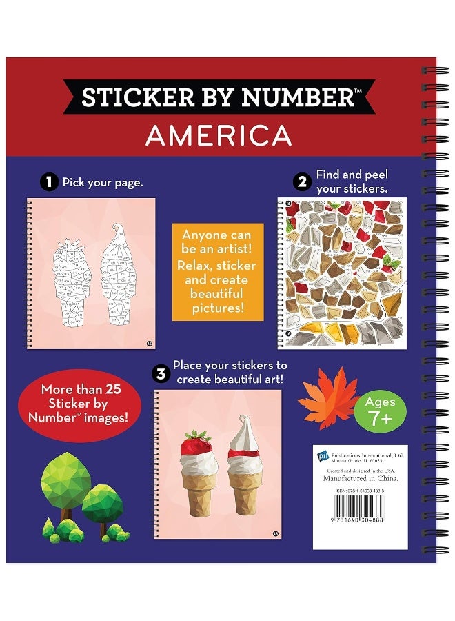 Brain Games - Sticker by Number: America (28 Image  - Image 2