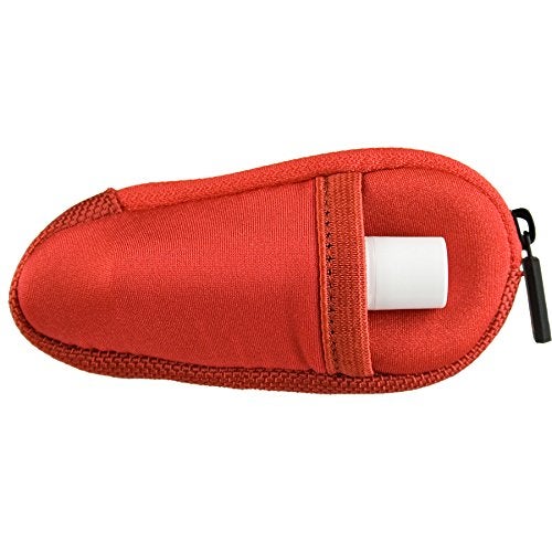 Protec Trumpet/Small Brass Single Neoprene Mouthpiece Pouch with Zipper Closure - Red, Model N203RX - Image 2