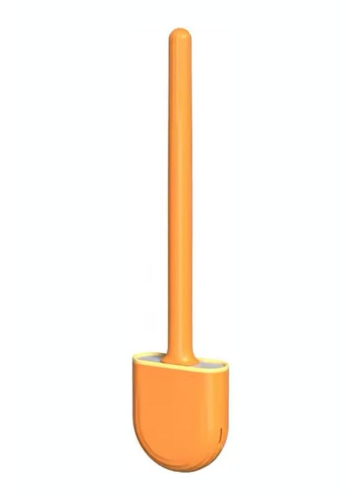 ايدا فرشاة تنظيف المرحاض من السيليكون مع حامل – تصميم صحي ومرن لتنظيف الحمام - Image 1