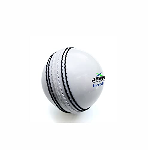 jaspo Incrediball Soft T20 Cricket Training Ball1 Ball Indoor Outdoor Play and Cricket Practice 229 Cm Circumference PVC Material Colour White - Image 1