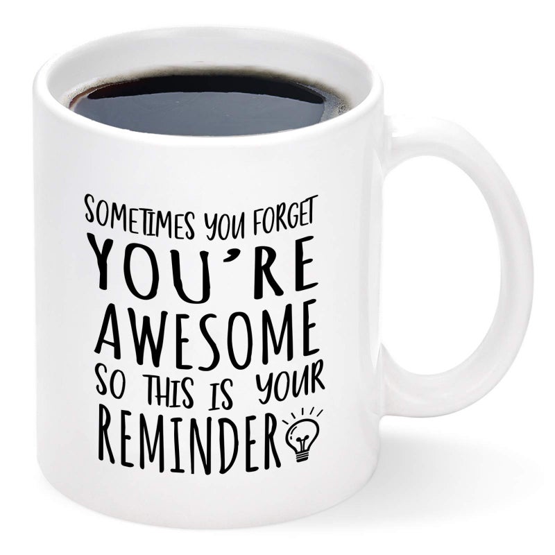 Cabtnca Thank You Gifts Awesome Mug  11Oz Birthday  Mothers Day Gift for Women Men Mom Coworker Sis