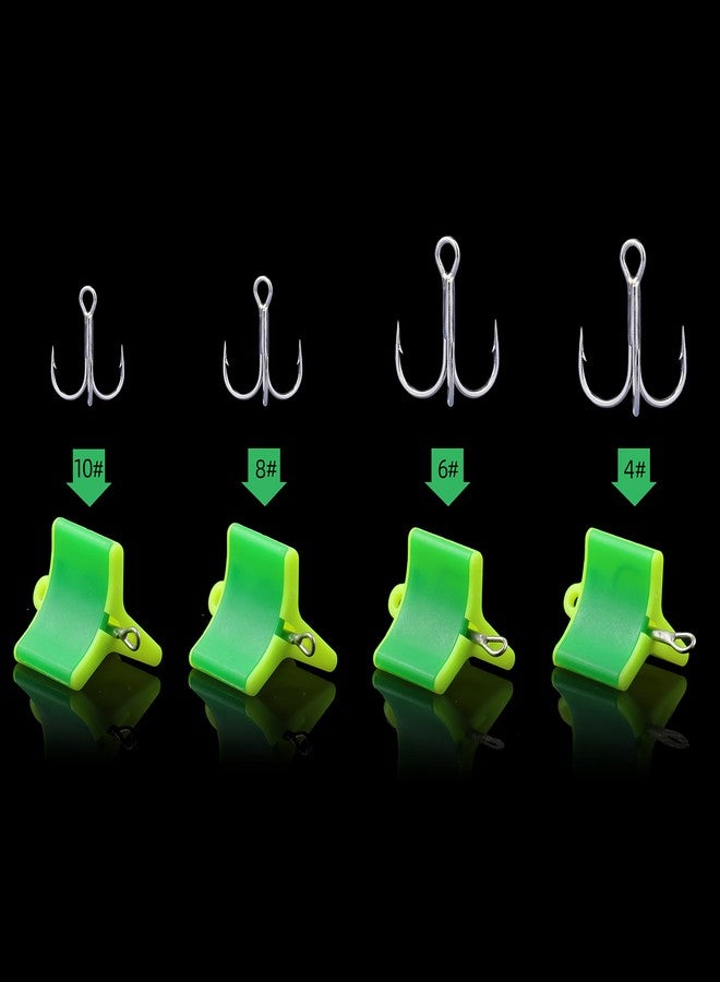 RUNCL Fishing Hook Safety Covers, Hook Bonnets, Treble Hook Guards - Spring Design, One Size Fits Most, Hollow Construction, Tangles Free, Protective Solution - Fishing Hook Caps (Pack of 50) - Image 2
