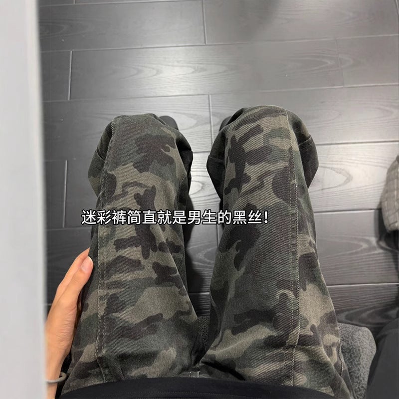 Unisex Classic Denim Jeans Loose Fit Daily Outdoor Wear - Image 1