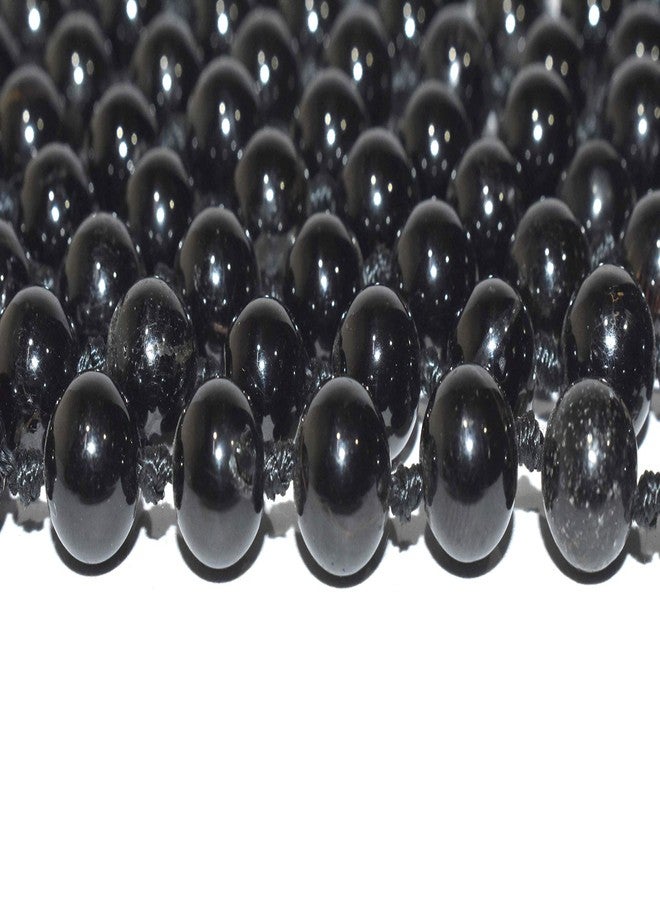 Pyramid Tatva Mala Knotted - Black Tourmaline 42 inch String 108 Beads Size - 8 mm Natural Healing crystal Stone (Black tourmaline) - Image 4