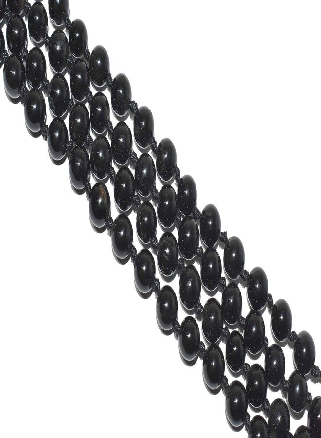 Pyramid Tatva Mala Knotted - Black Tourmaline 42 inch String 108 Beads Size - 8 mm Natural Healing crystal Stone (Black tourmaline) - Image 5