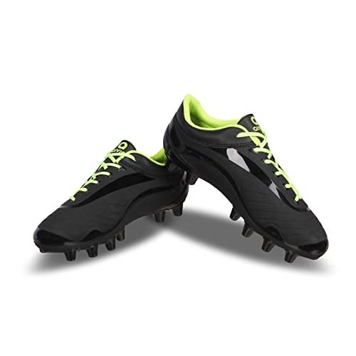 Aivin First Strike Football Stud with TPU Sole with Direct Injection Molding Technology A Moulded Removable E.V.A Sockliner Light Weight Insole Pre-Molded (Size 3 to 11) Black - Image 2