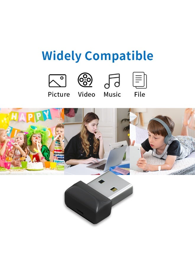 2TB ميني USB فلاش محرك الأقراص، محرك الأقراص الإبهام المحمول عصا الذاكرة للكمبيوتر الشخصي / الكمبيوتر المحمول / الكمبيوتر (2000GB) - Image 3