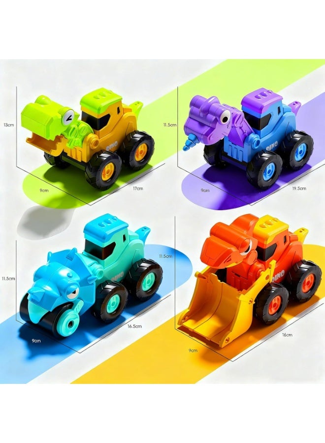 هالامودو قائمة المنتجات ذات الصلة 4 PCS ديناصور لعبة مركبات البناء مجموعة , بتيروداكتيل الجرافة , Triceratops الأسطوانة , T-Rex حفارة , 16 * 9 * 11.5 سم , 16 * 9 * 11.5 سم , 16 * 9 * 11.5 سم , 16 * 9 * 11.5 سم , 16 * 9 * 11.5 سم - Image 1
