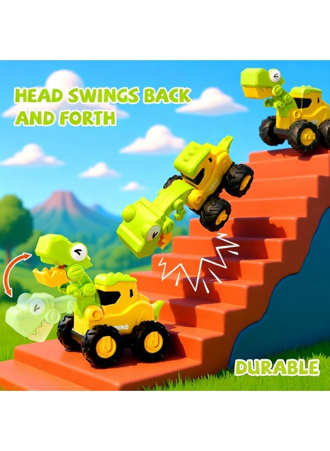 هالامودو قائمة المنتجات ذات الصلة 4 PCS ديناصور لعبة مركبات البناء مجموعة , بتيروداكتيل الجرافة , Triceratops الأسطوانة , T-Rex حفارة , 16 * 9 * 11.5 سم , 16 * 9 * 11.5 سم , 16 * 9 * 11.5 سم , 16 * 9 * 11.5 سم , 16 * 9 * 11.5 سم - Image 3