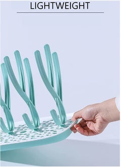 Womdee Baby Bottle Drying Rack BPA-Free Pritzker Toddler Sippy Cups Dishes And Accessories Countertop Dryer Rack With Drainer Tray  - Image 4