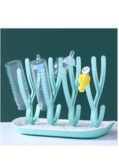 Womdee Baby Bottle Drying Rack BPA-Free Pritzker Toddler Sippy Cups Dishes And Accessories Countertop Dryer Rack With Drainer Tray  - Image 2